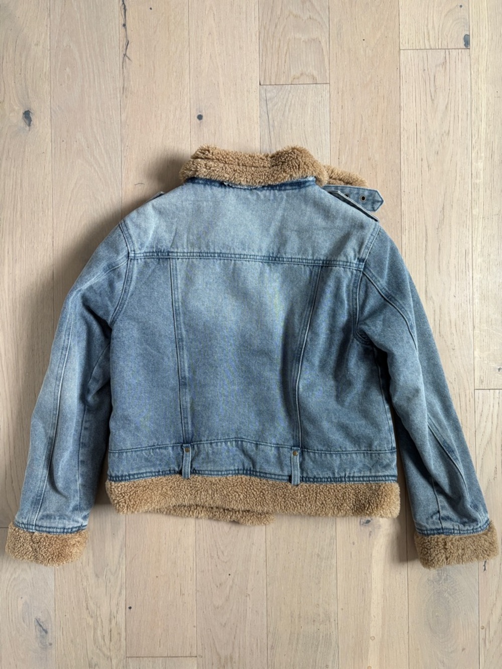 Altar’d State Jean Sherpa Jacket - Picture 2 of 3